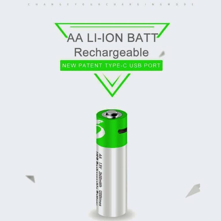 USB Type-C Fast Charging 2600mAh Rechargeable Battery AA 1.5V (4 piece Battery)
