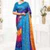 Indian soft Chunri silk Saree