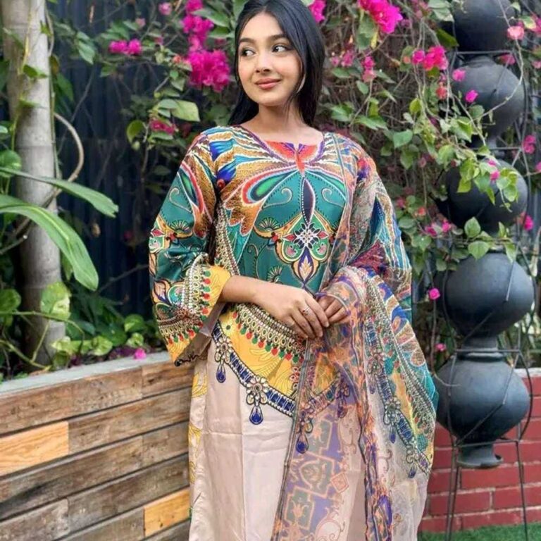 Digital Print Salwar Kameez (3 Pieces)
