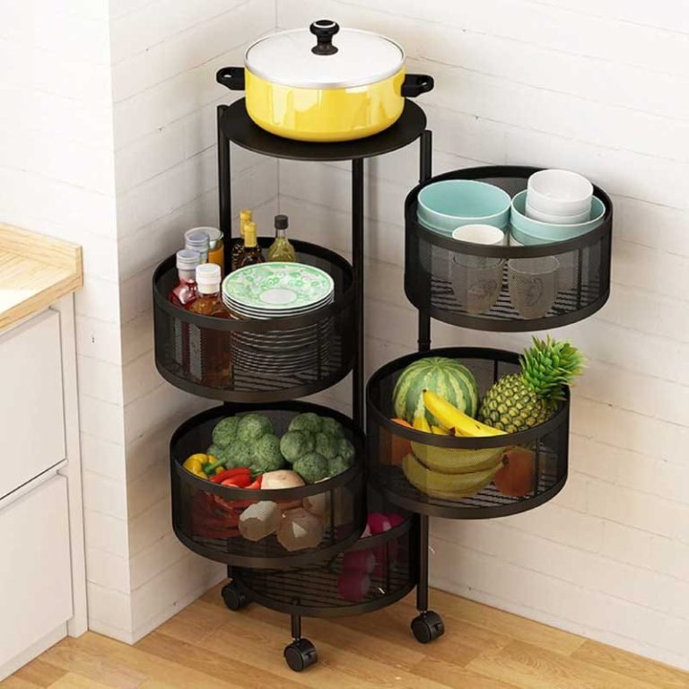 5 Layer Round Kitchen Rack