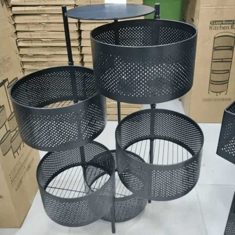 5 Layer Round Kitchen Rack